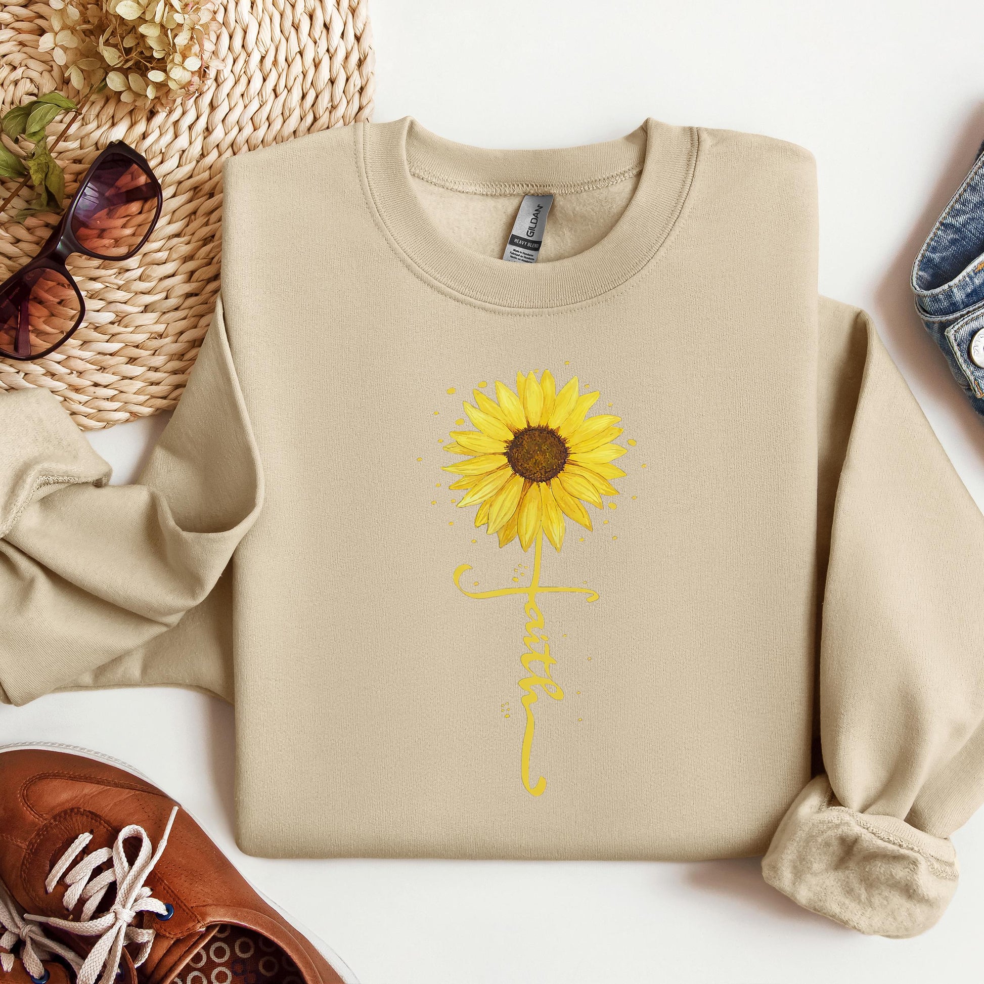 Faith Cross Sunflower 02
