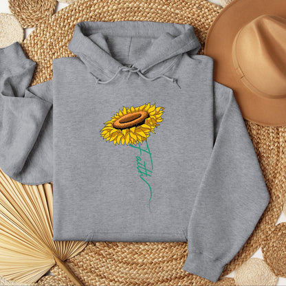 Faith Cross Sunflower