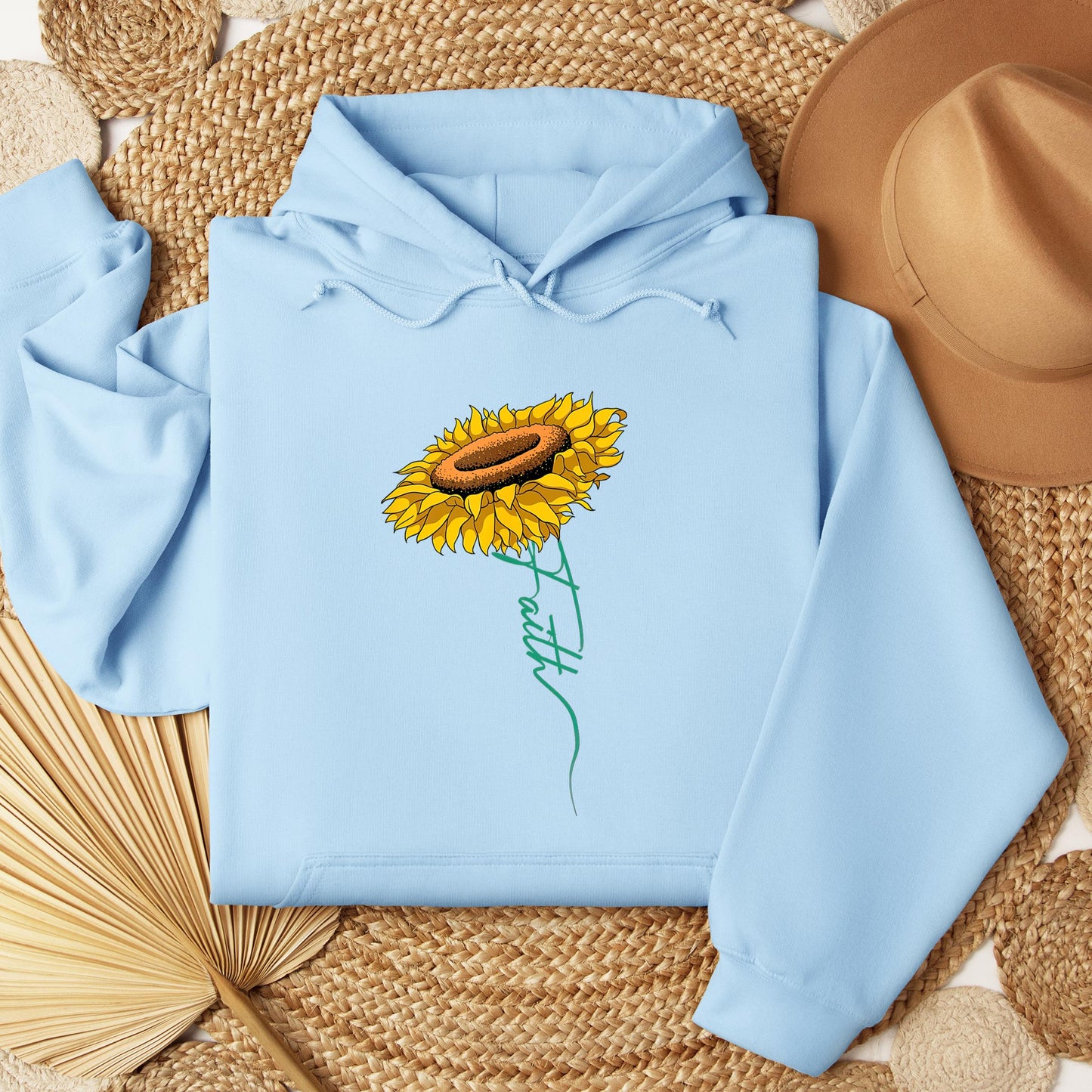 Faith Cross Sunflower