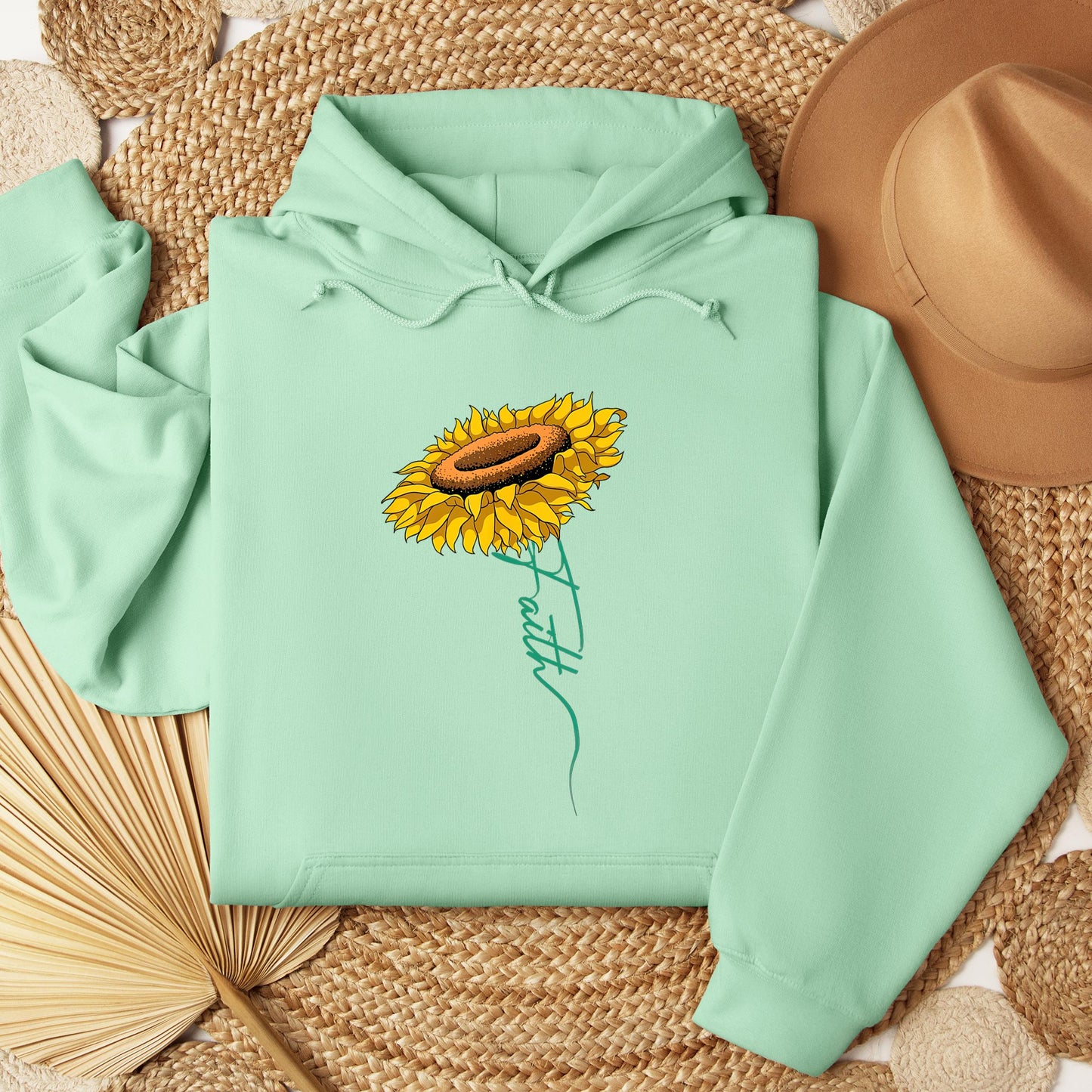 Faith Cross Sunflower