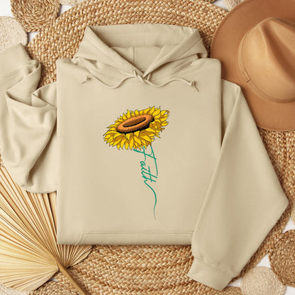 Faith Cross Sunflower