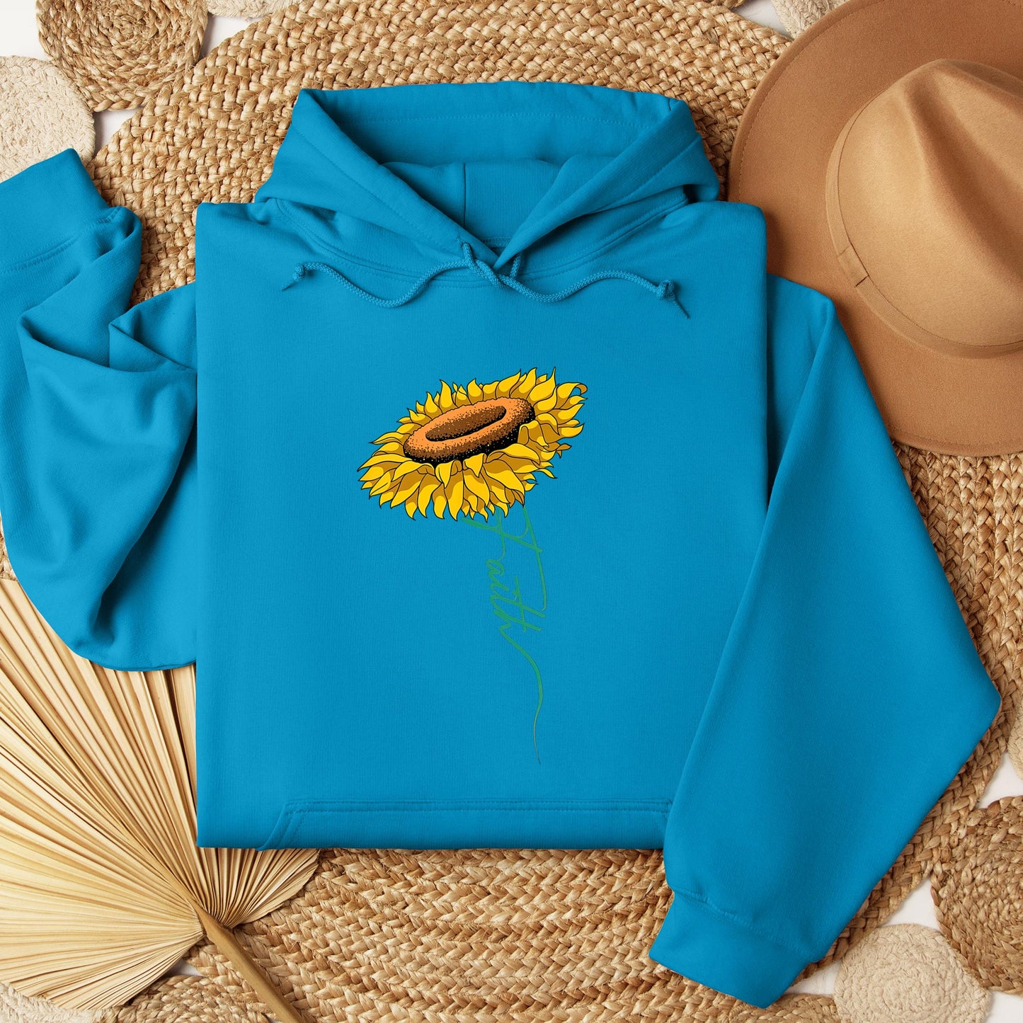 Faith Cross Sunflower
