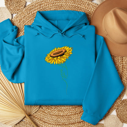 Faith Cross Sunflower