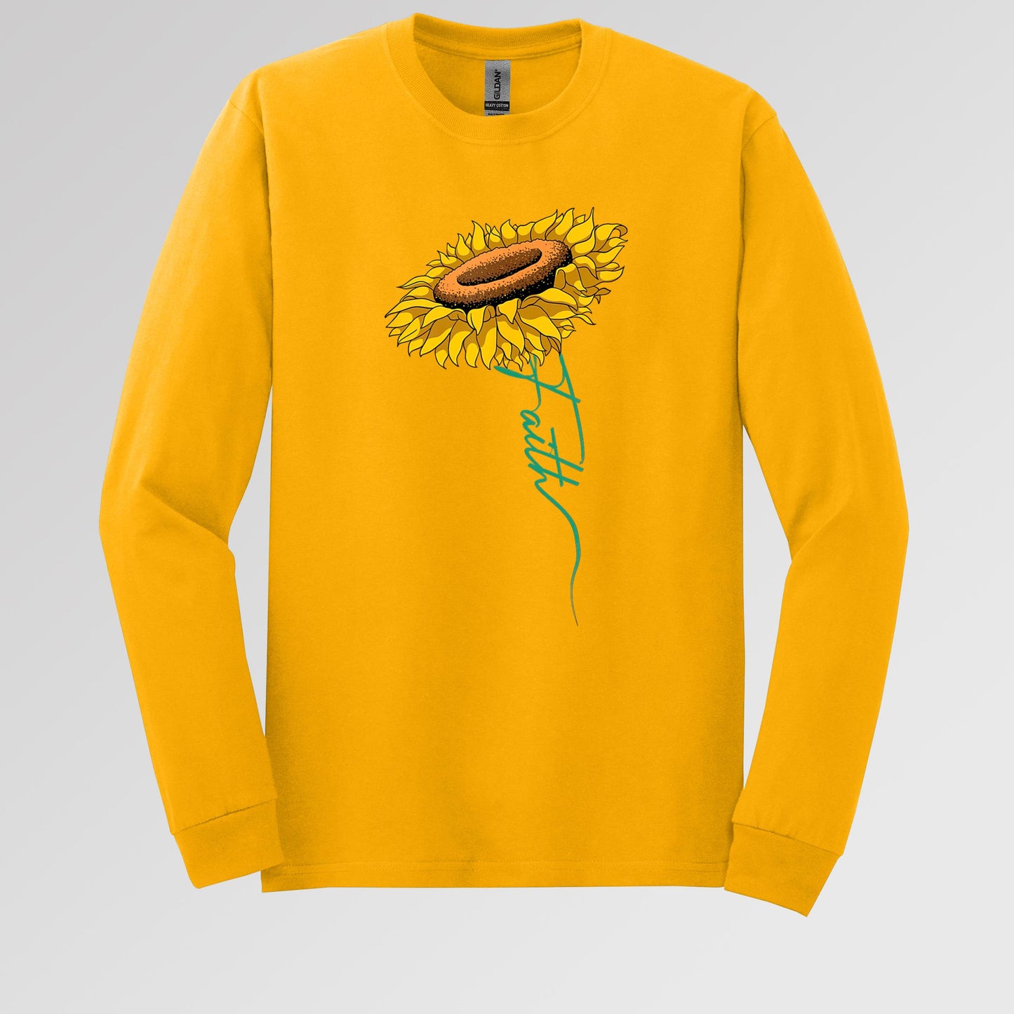 Faith Cross Sunflower