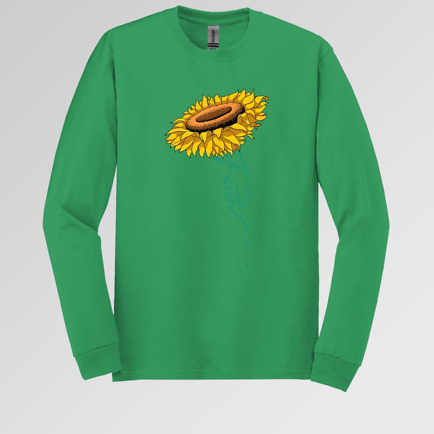 Faith Cross Sunflower