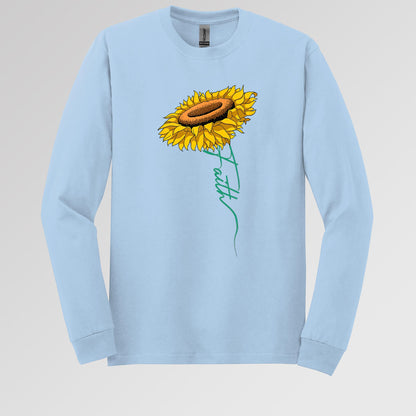 Faith Cross Sunflower