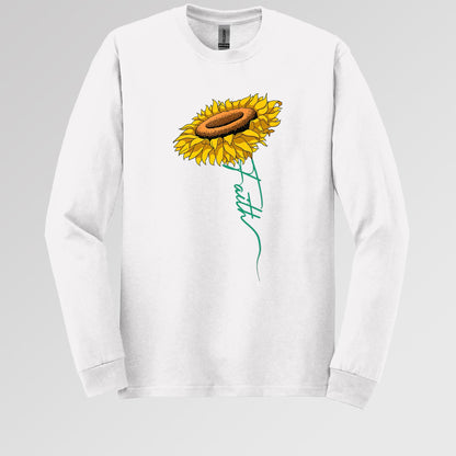Faith Cross Sunflower