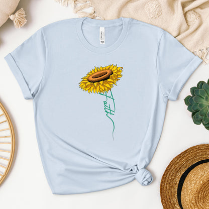 Faith Cross Sunflower