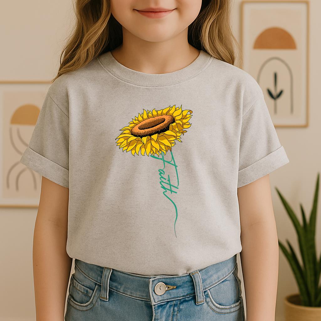 Faith Cross Sunflower