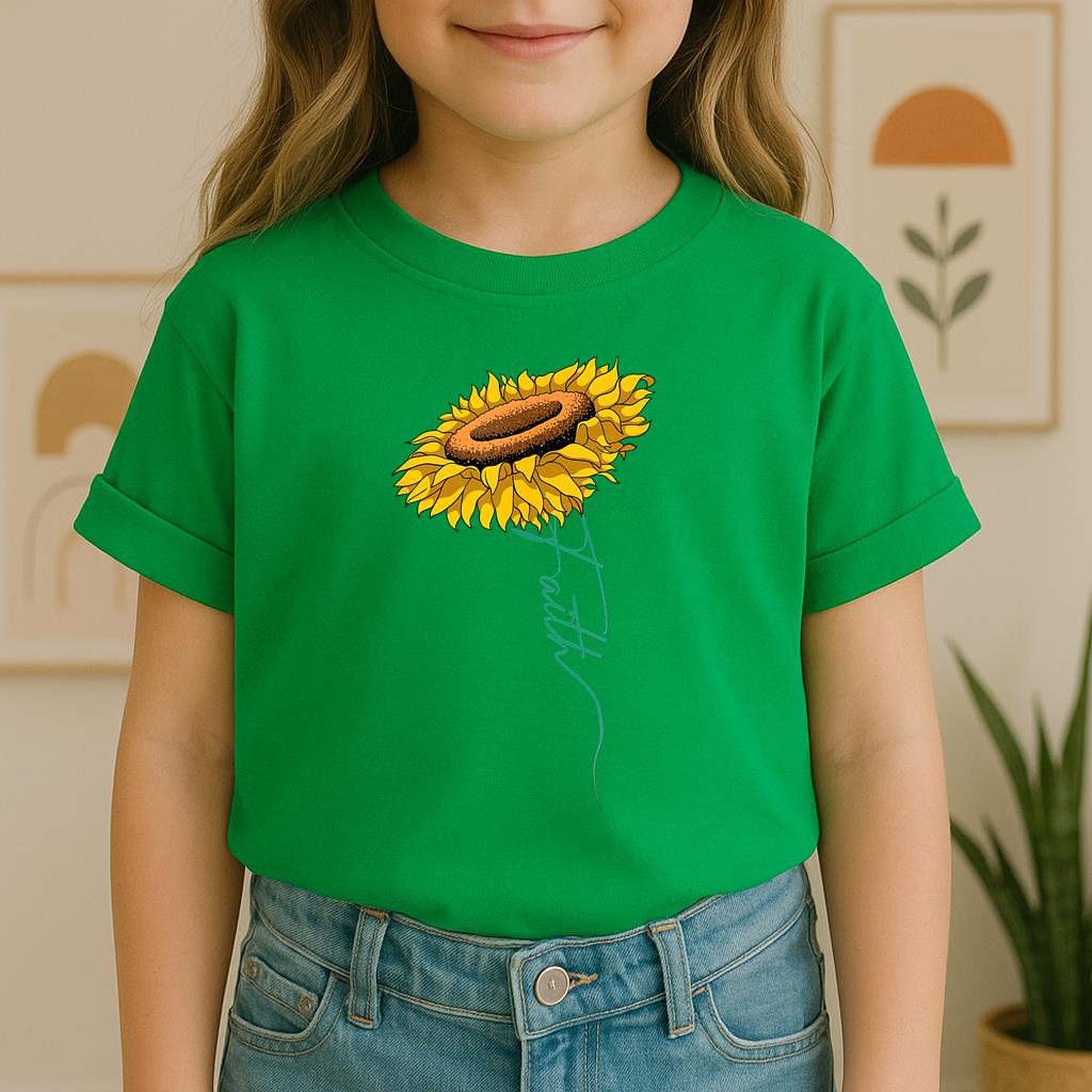 Faith Cross Sunflower