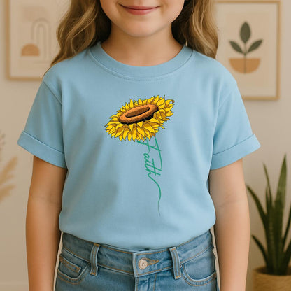 Faith Cross Sunflower