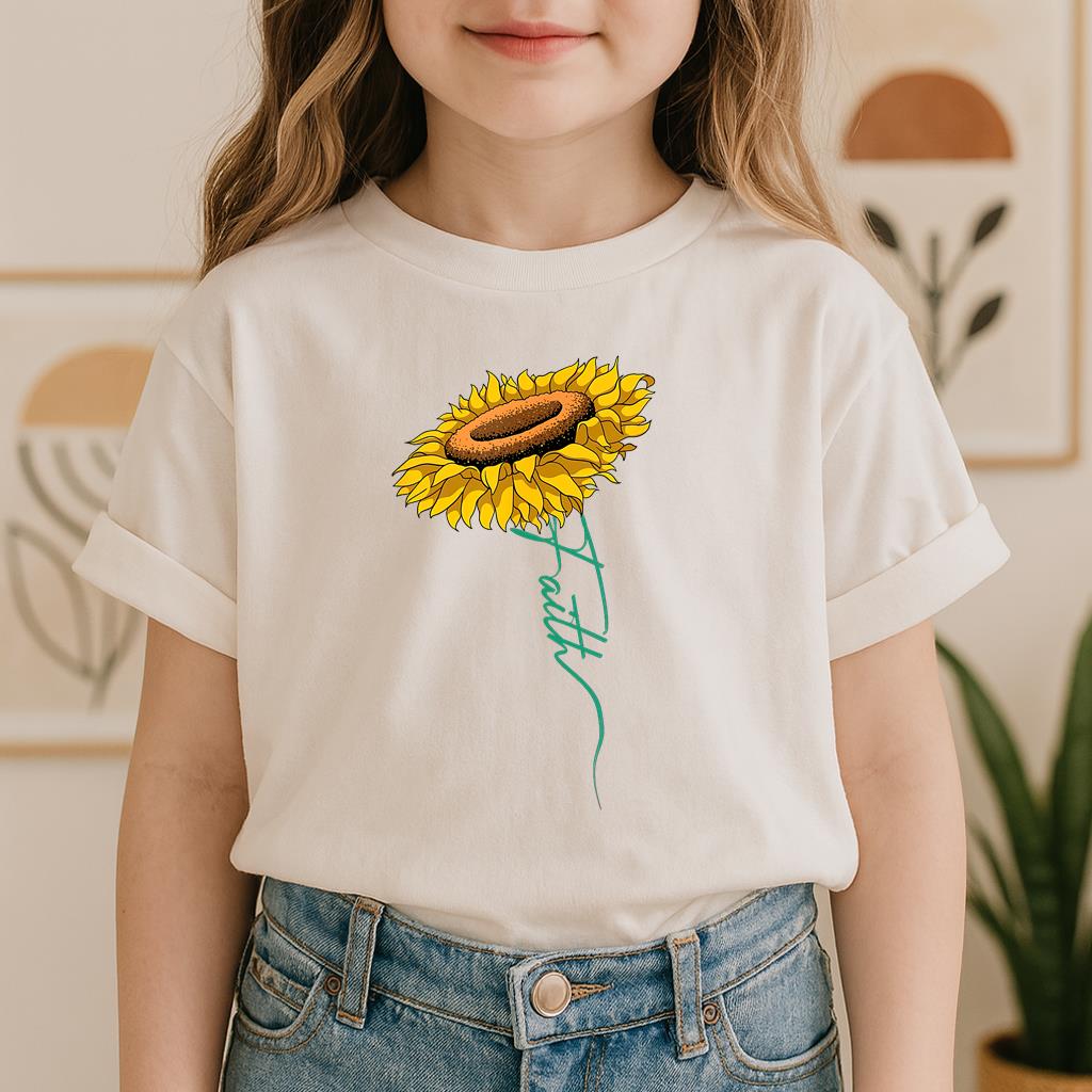 Faith Cross Sunflower