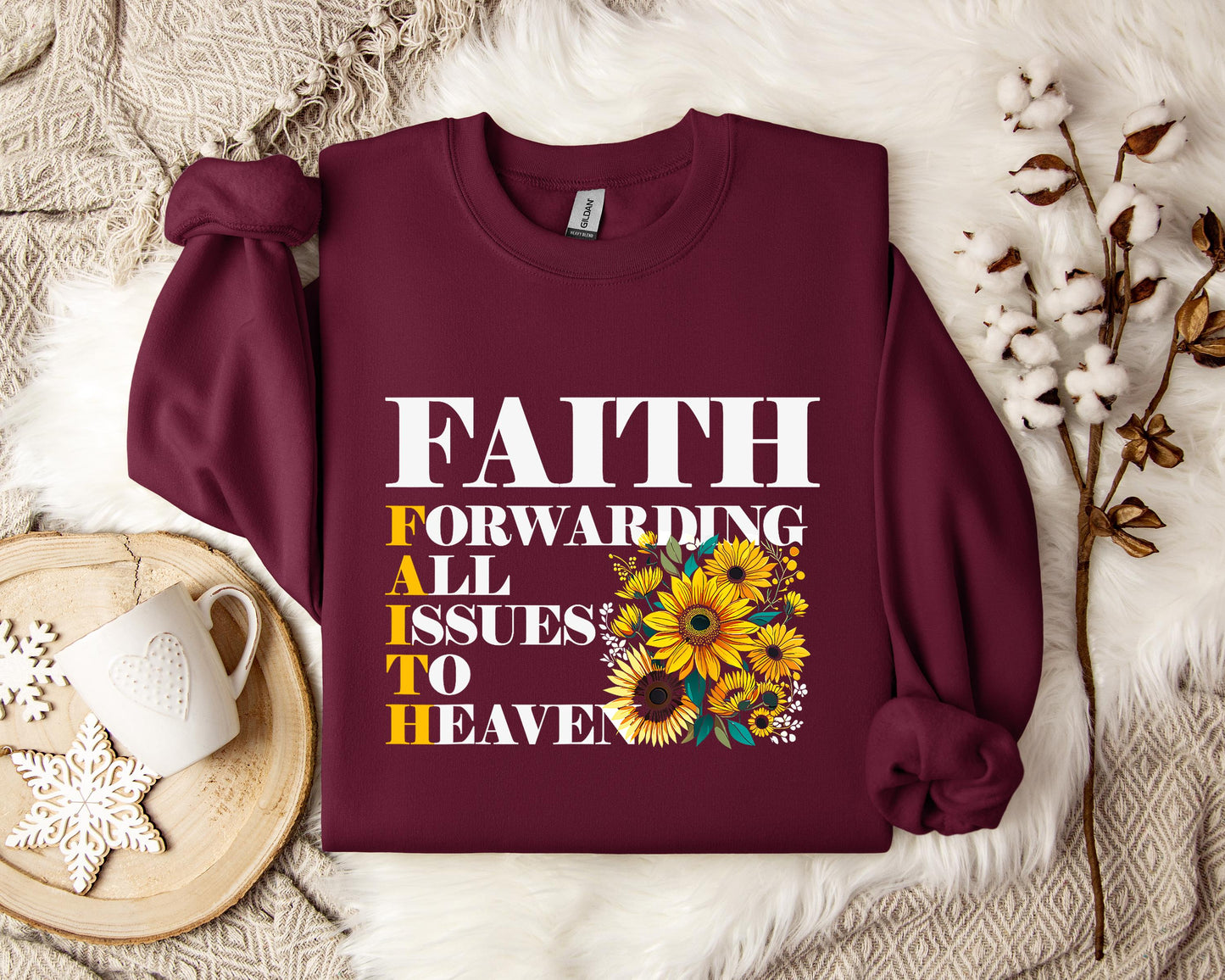 Faith Forwarding All Issues To Heaven Sweatshirt