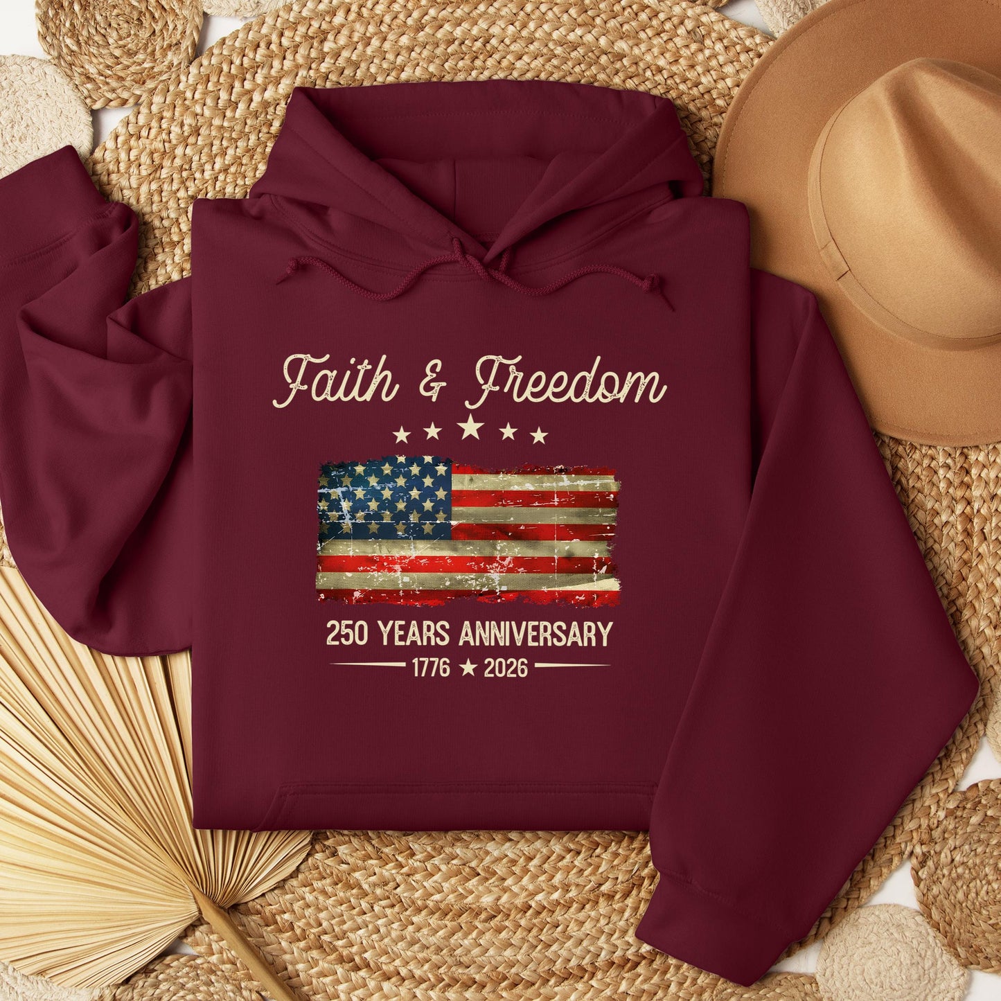 Faith Freedom 250 Years Anniversary 1776 2026 01