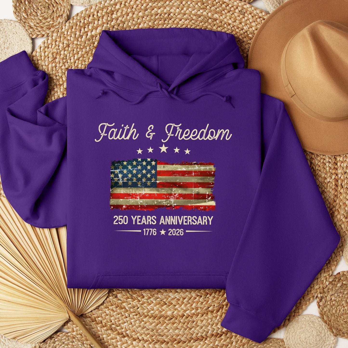 Faith Freedom 250 Years Anniversary 1776 2026 01
