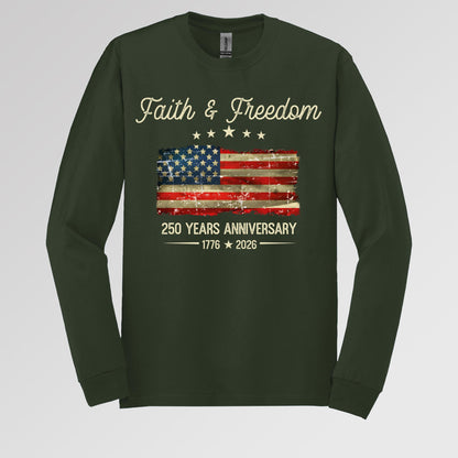 Faith Freedom 250 Years Anniversary 1776 2026 01