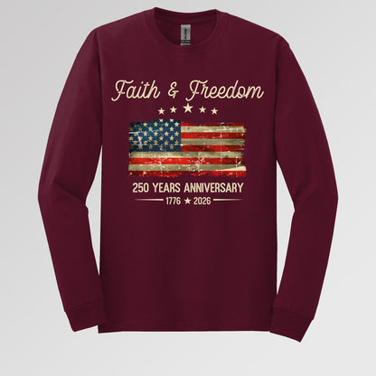 Faith Freedom 250 Years Anniversary 1776 2026 01