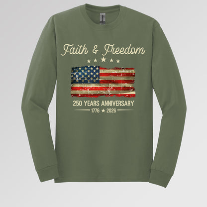 Faith Freedom 250 Years Anniversary 1776 2026 01
