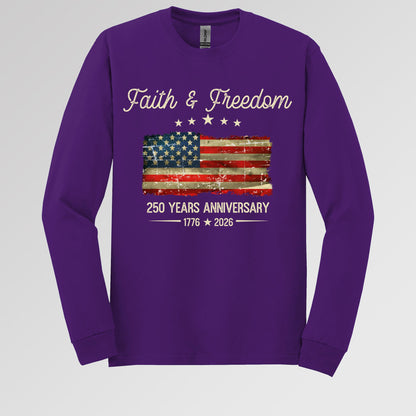 Faith Freedom 250 Years Anniversary 1776 2026 01