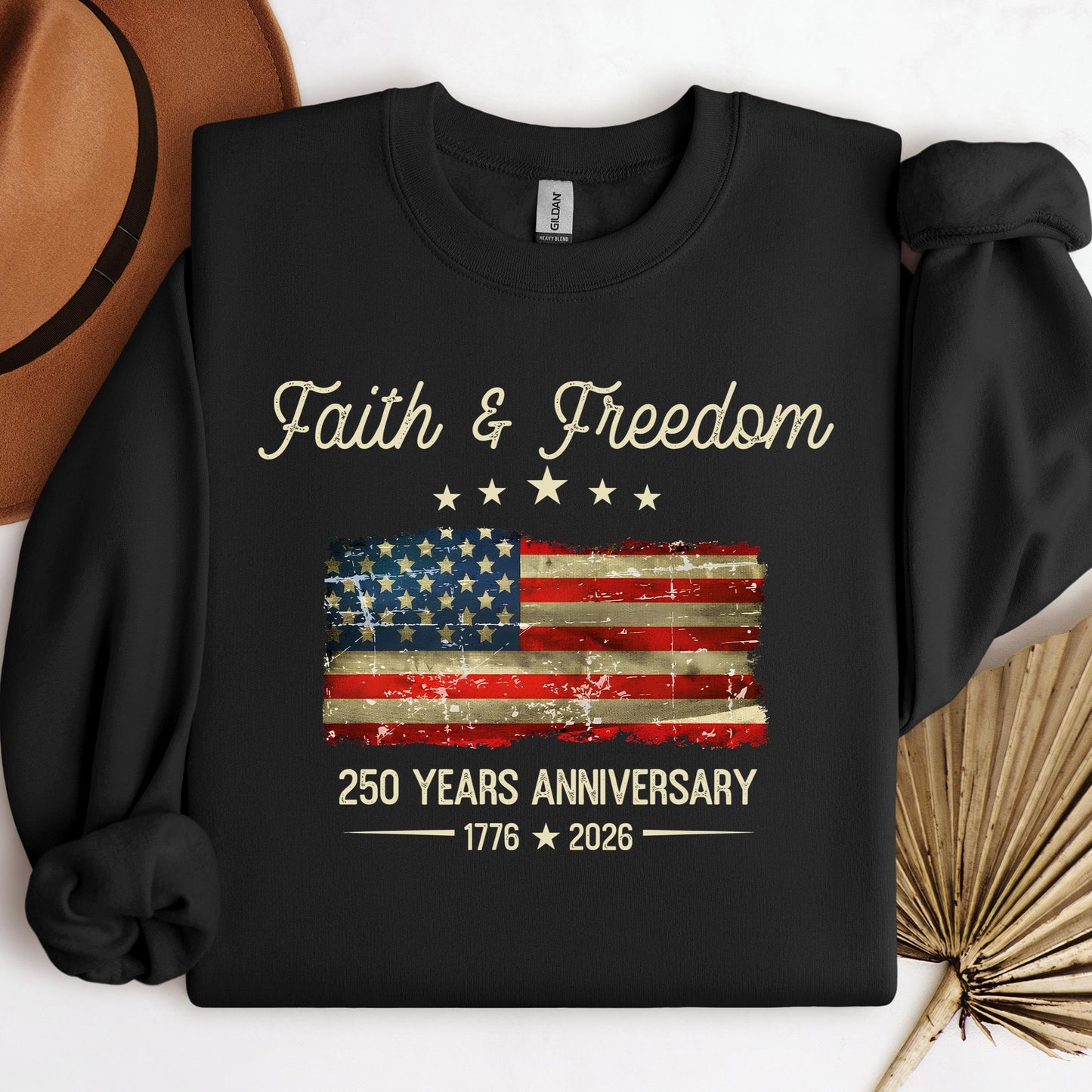Faith Freedom 250 Years Anniversary 1776 2026 01