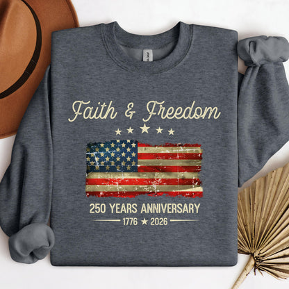 Faith Freedom 250 Years Anniversary 1776 2026 01