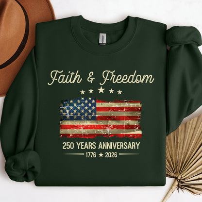 Faith Freedom 250 Years Anniversary 1776 2026 01