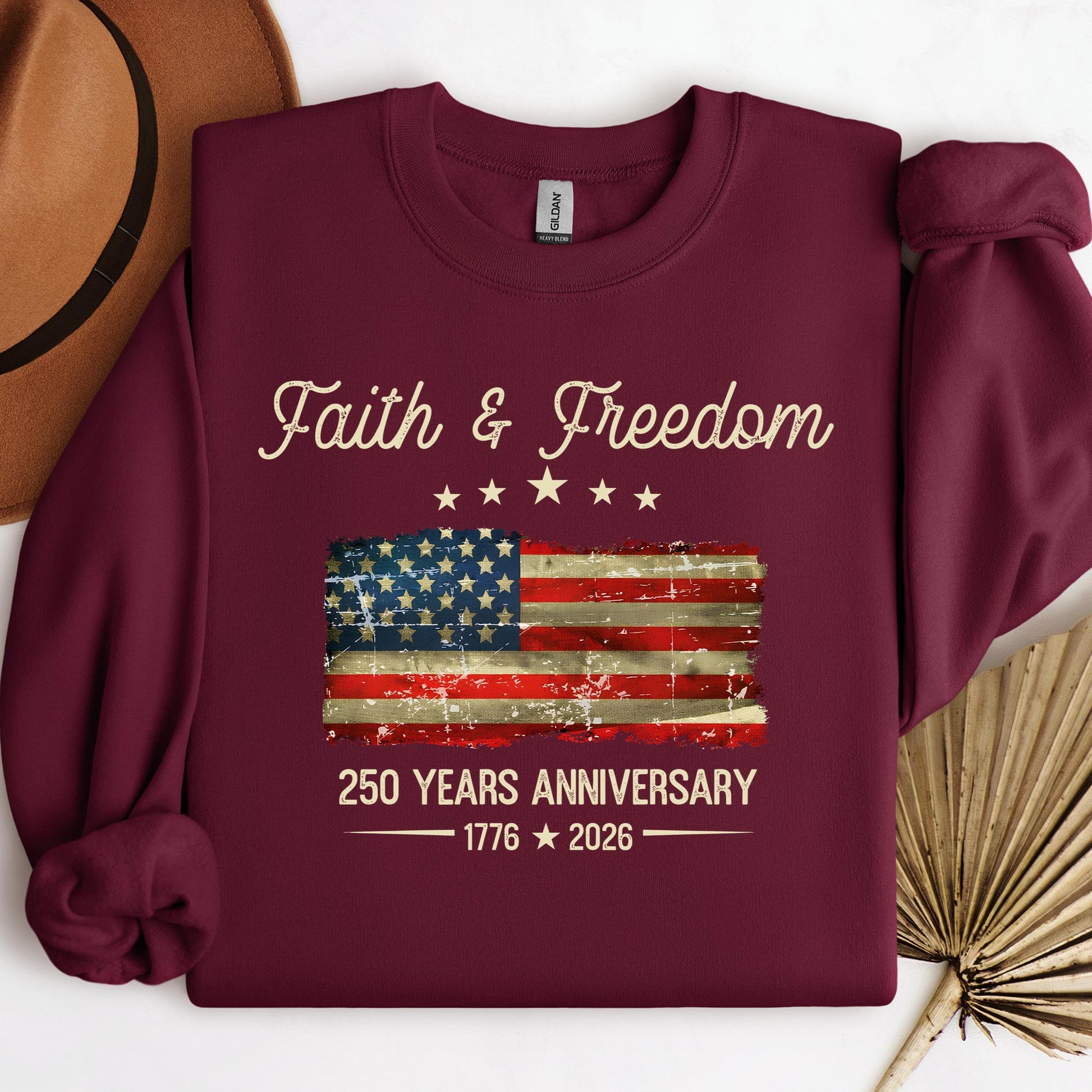 Faith Freedom 250 Years Anniversary 1776 2026 01