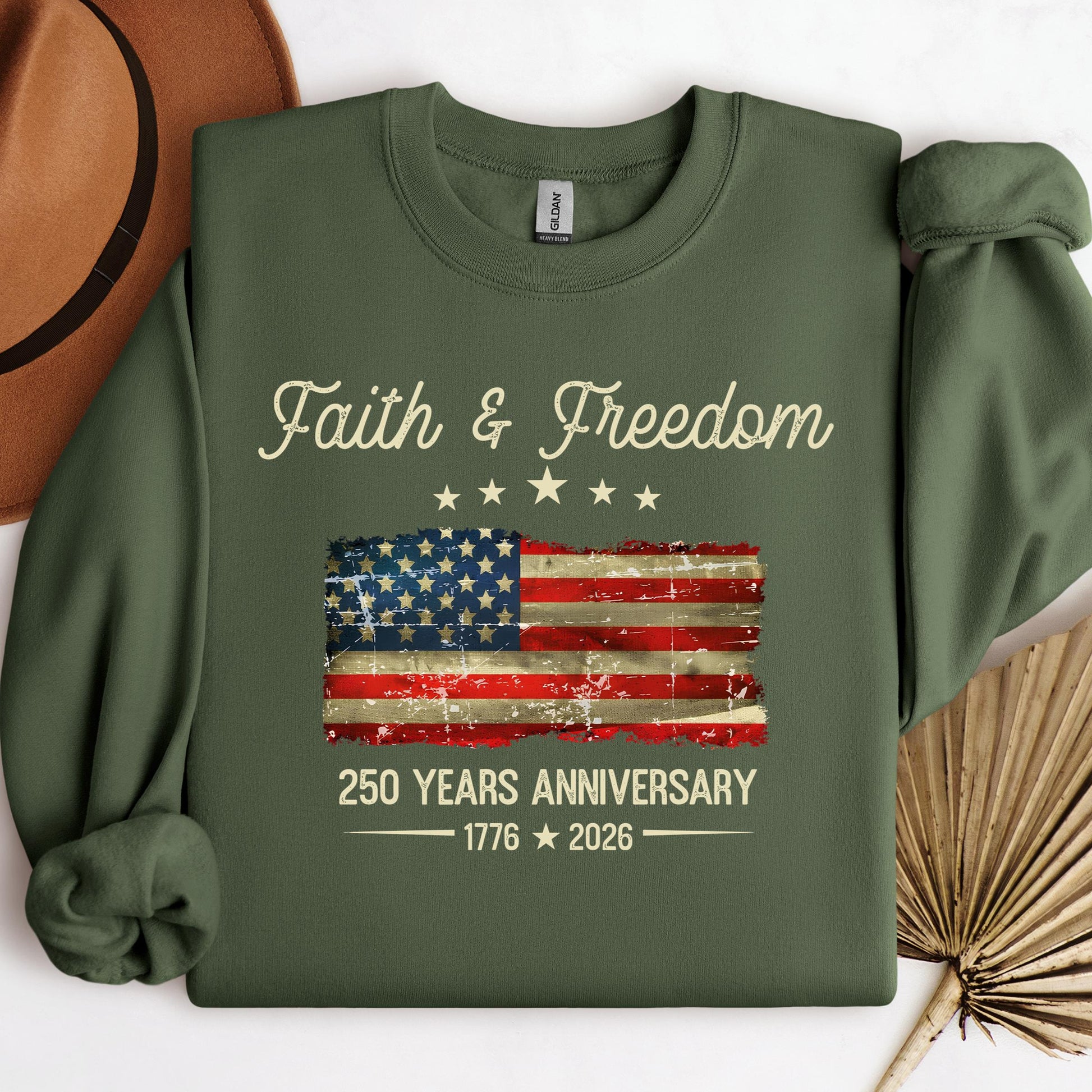 Faith Freedom 250 Years Anniversary 1776 2026 01