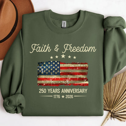Faith Freedom 250 Years Anniversary 1776 2026 01