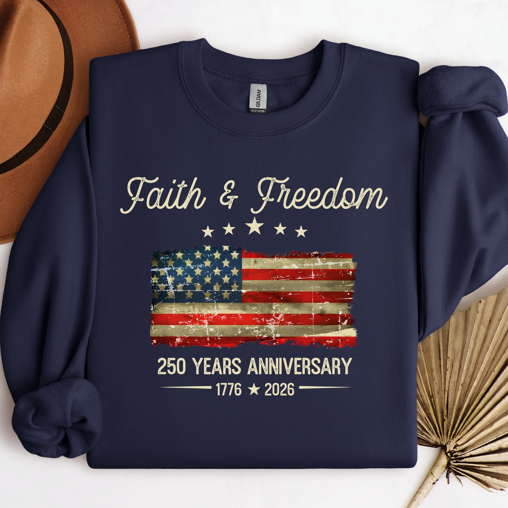 Faith Freedom 250 Years Anniversary 1776 2026 01