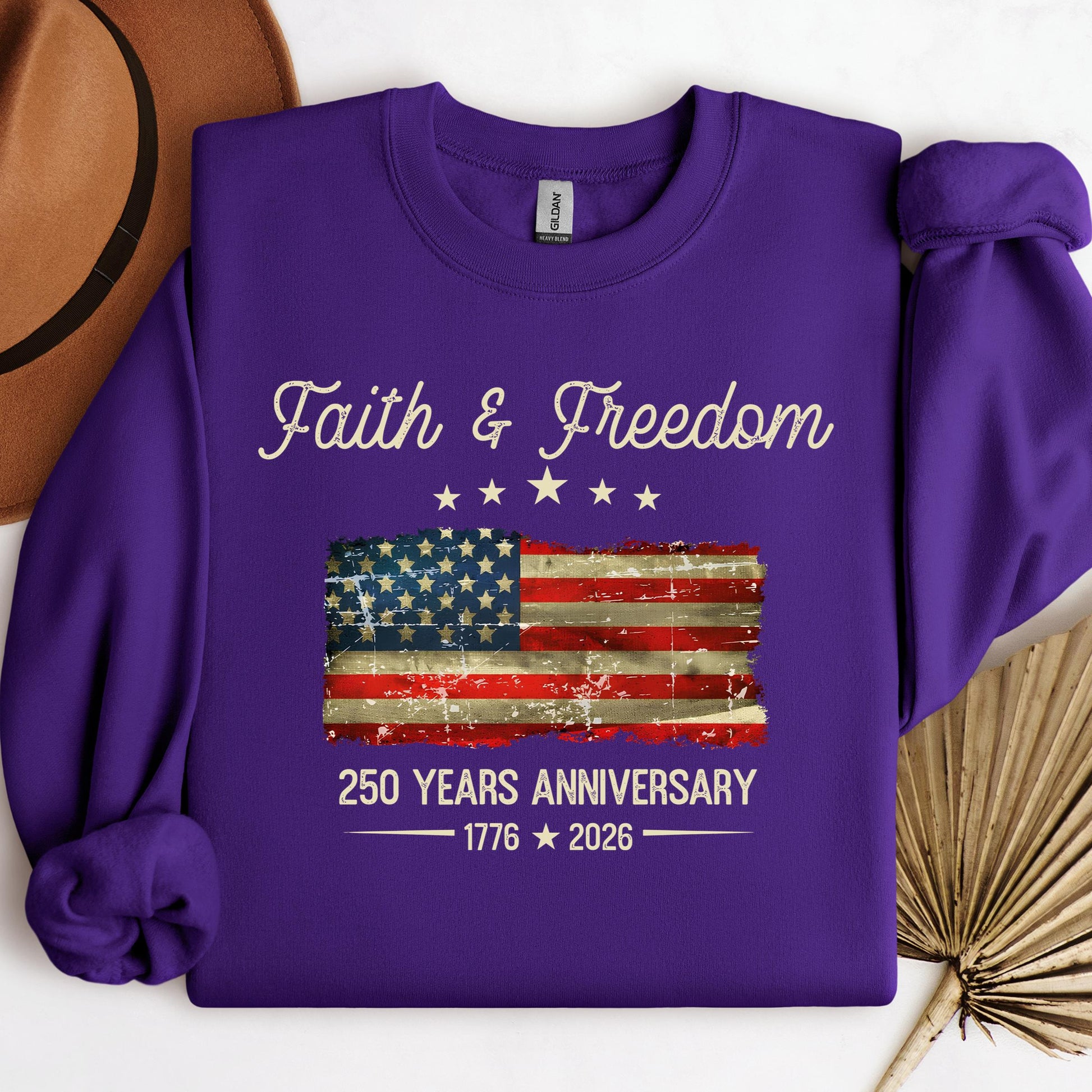 Faith Freedom 250 Years Anniversary 1776 2026 01