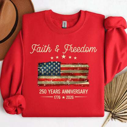 Faith Freedom 250 Years Anniversary 1776 2026 01