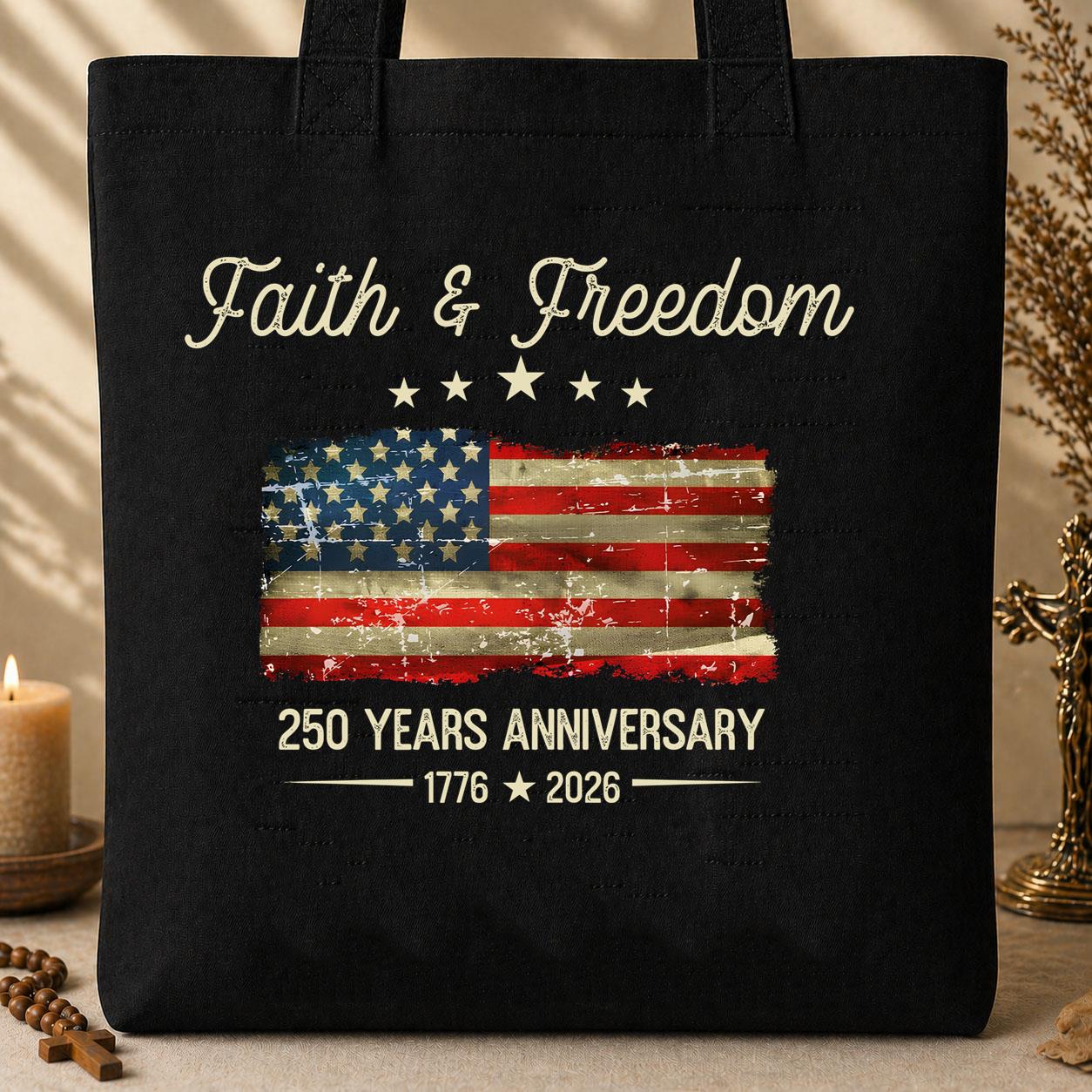 Faith Freedom 250 Years Anniversary 1776 2026 01