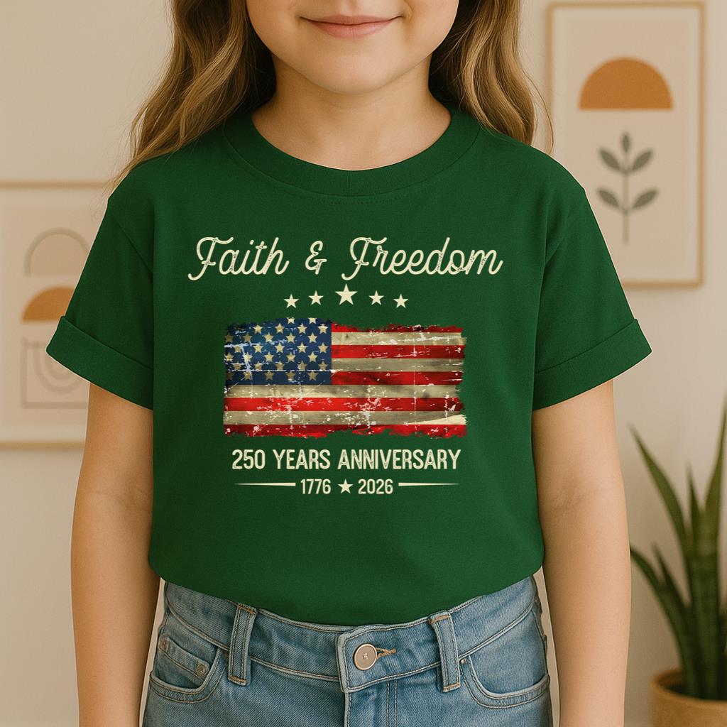 Faith Freedom 250 Years Anniversary 1776 2026 01