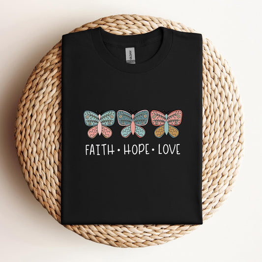 Faith Hope Love Butterflies 01