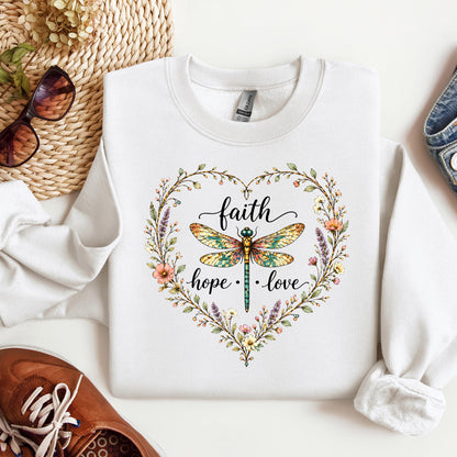 Faith Hope Love Dragonfly 01