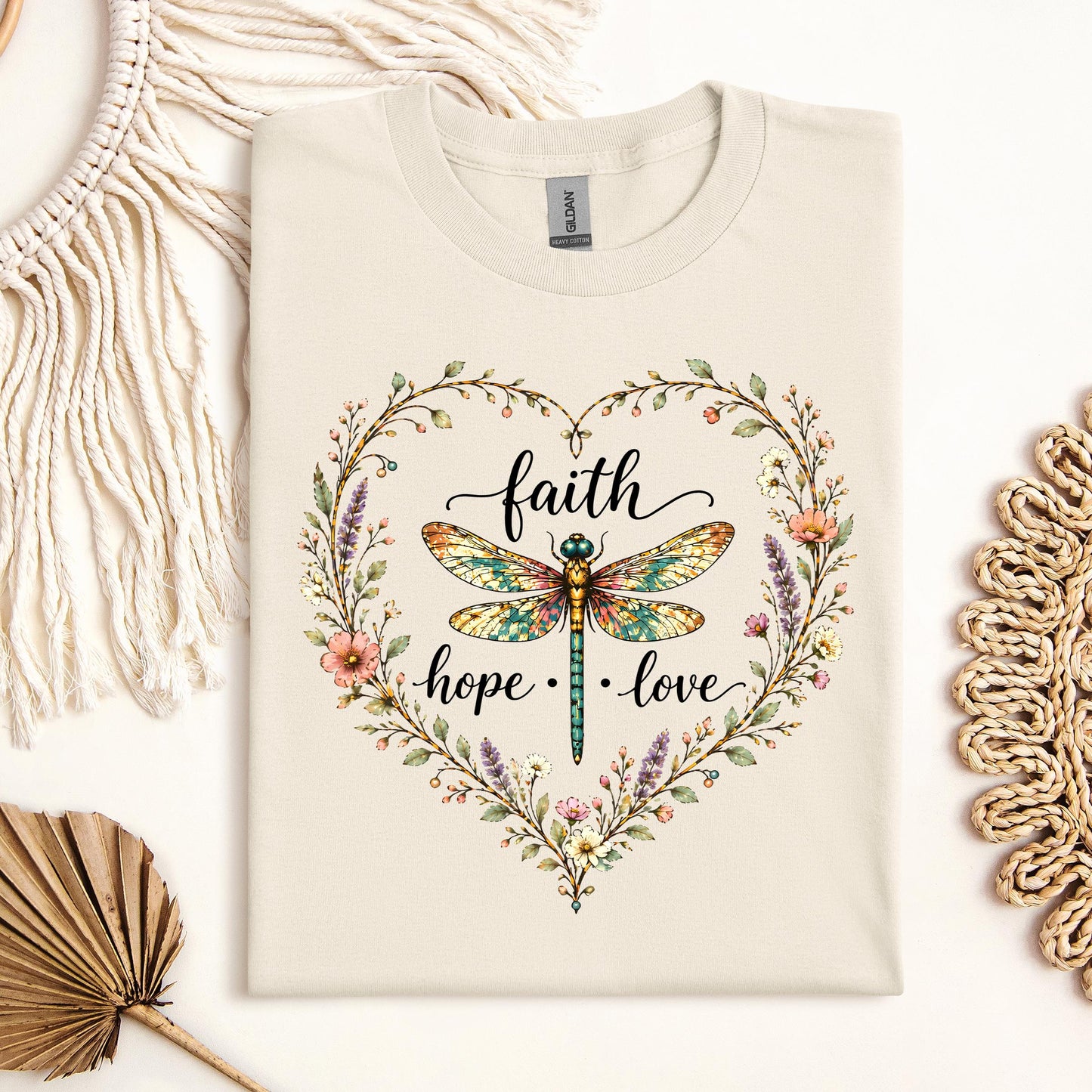 Faith Hope Love Dragonfly 01