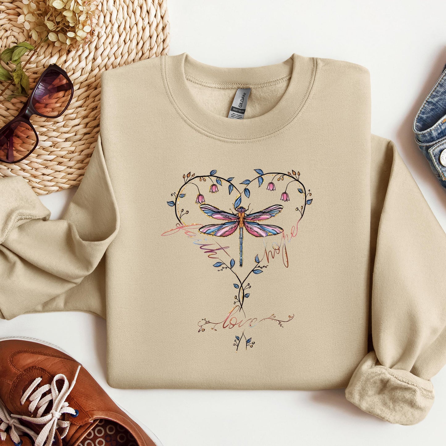 Faith Hope Love Dragonfly