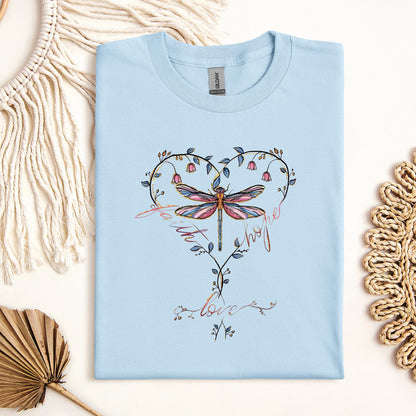 Faith Hope Love Dragonfly