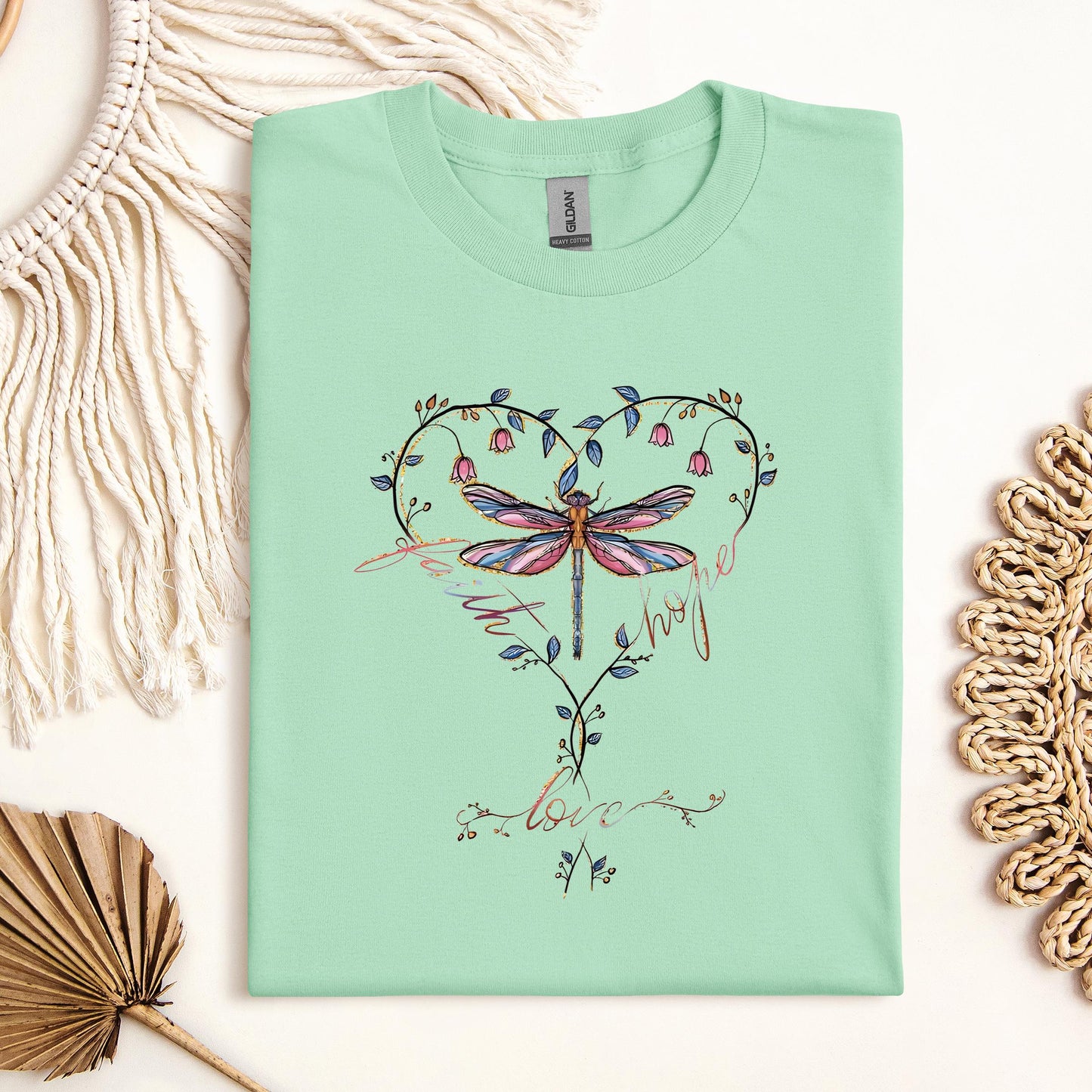 Faith Hope Love Dragonfly