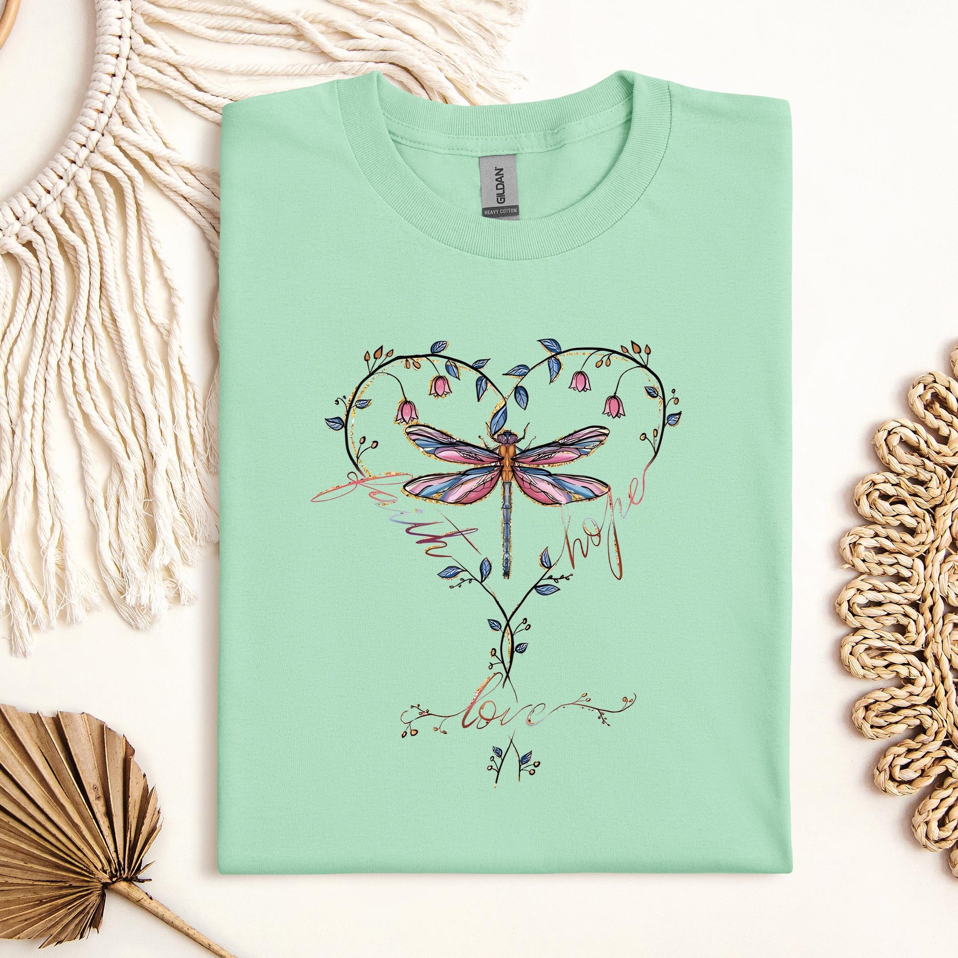 Faith Hope Love Dragonfly
