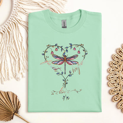 Faith Hope Love Dragonfly