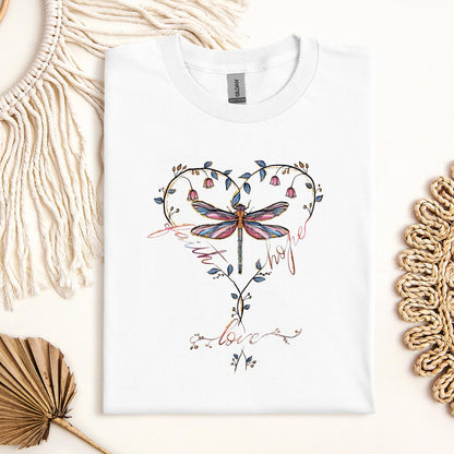 Faith Hope Love Dragonfly