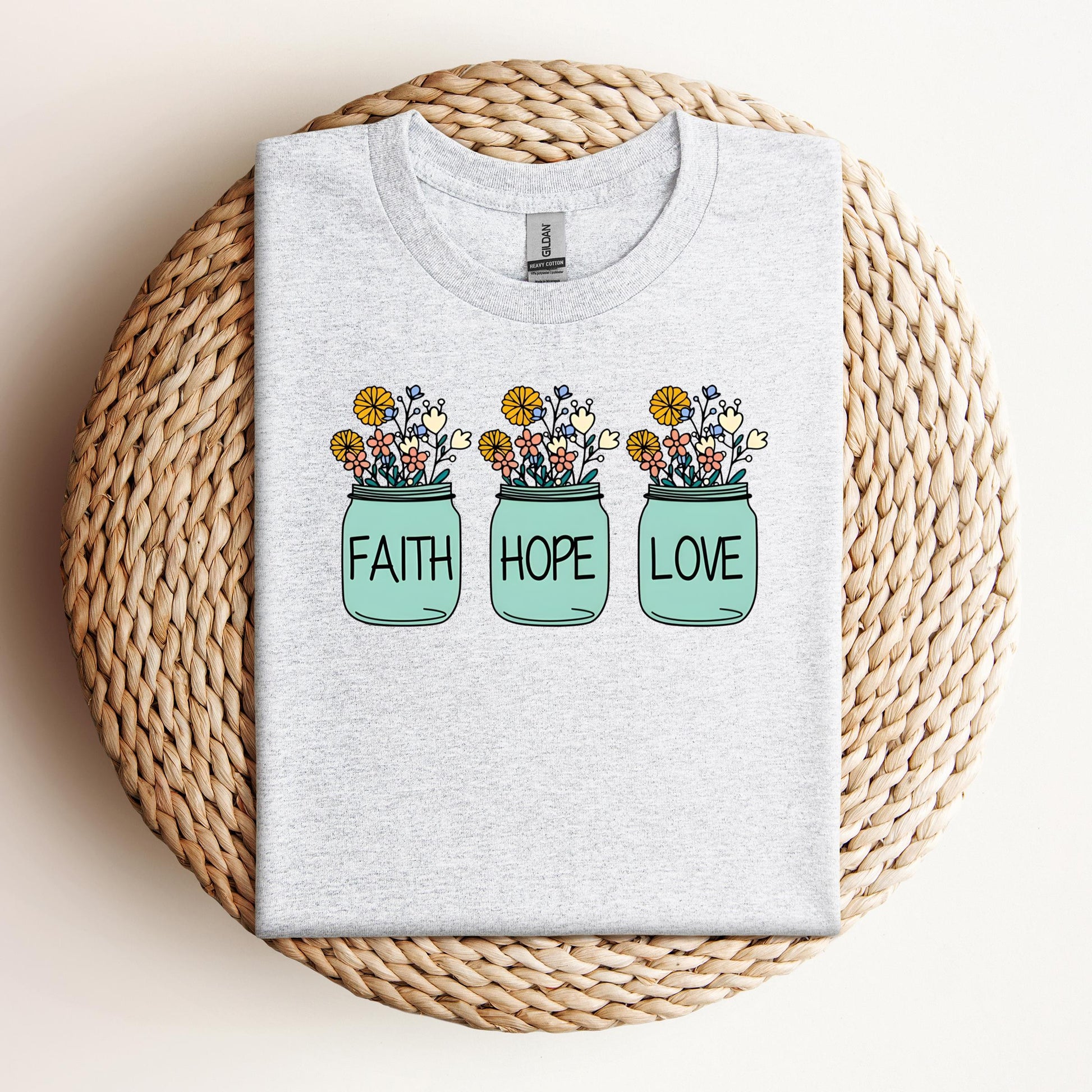 Faith Hope Love Flower 01