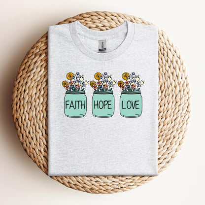 Faith Hope Love Flower 01