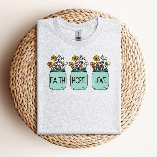 Faith Hope Love Flower 01