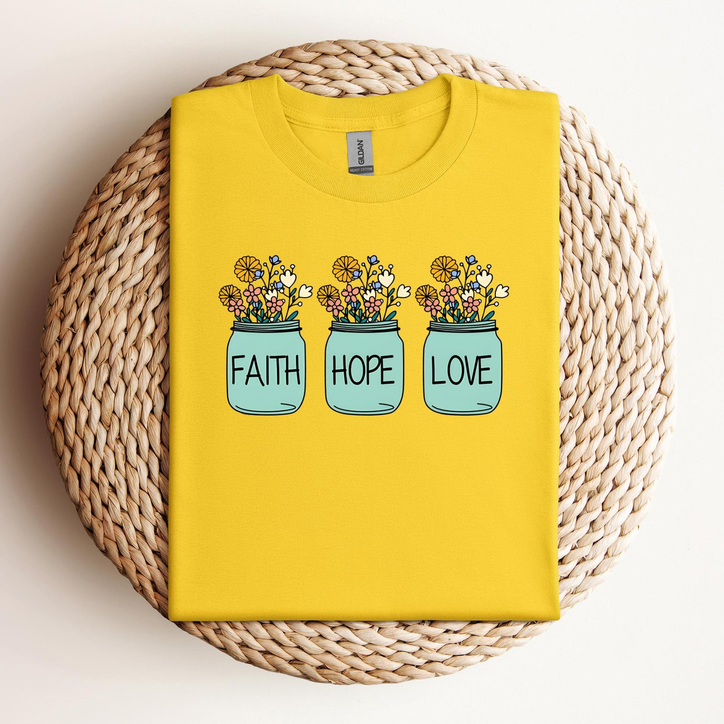 Faith Hope Love Flower 01