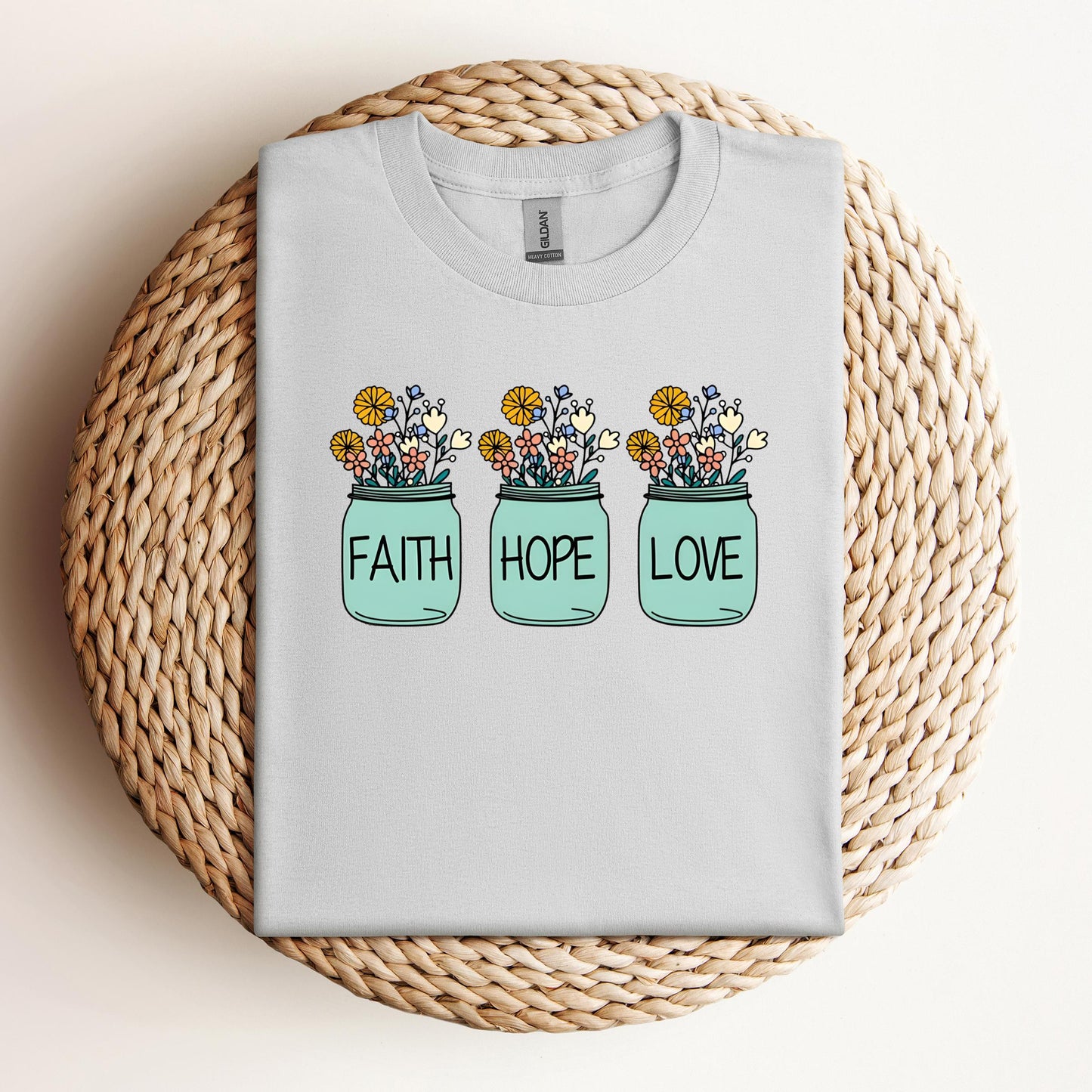 Faith Hope Love Flower 01