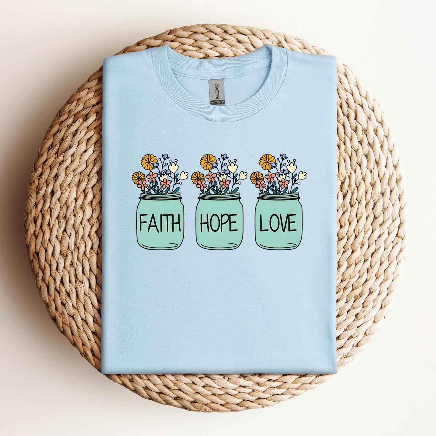 Faith Hope Love Flower 01
