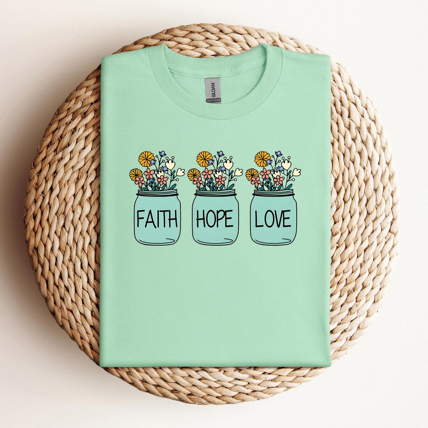 Faith Hope Love Flower 01